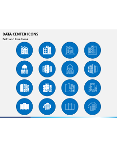 Data Center Icons PPT Slide 1