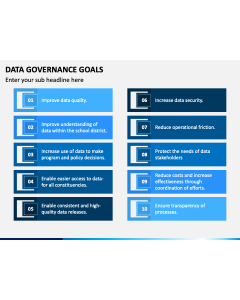 Data Governance Goals PPT Slide 1