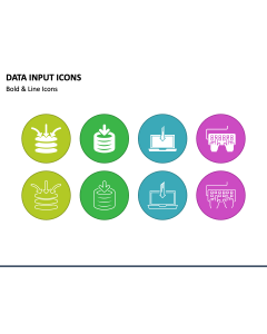 Data Input Icons PowerPoint Slide 1