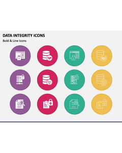 Data Integrity Icons PPT Slide 1