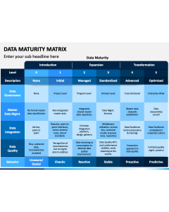 Data Maturity Matrix PPT Slide 1