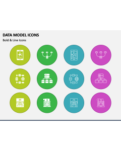 Data Model Icons PPT Slide 1