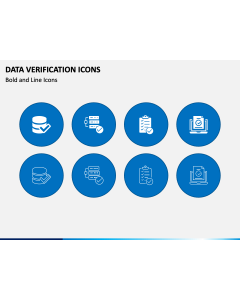 Data Verification Icons PPT Slide 1