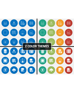 Database Icons PPT Cover Slide