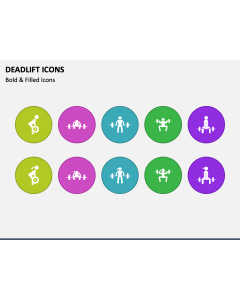 Deadlift Icons PPT Slide 1
