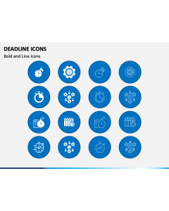 Deadline Icons PPT Slide 1