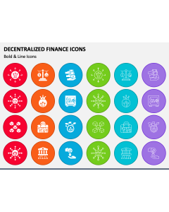 Decentralized Finance Icons PPT Slide 1