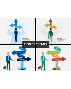 Decision Arrows PPT Cover Slide