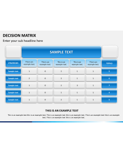 Decision matrix PPT slide 1