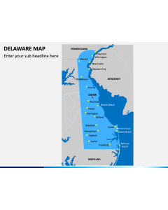 Delaware Map PPT Slide 1