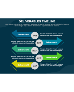 Deliverables Timeline PPT Slide 1