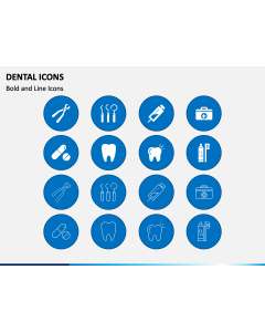 Dental Icons PPT Slide 1