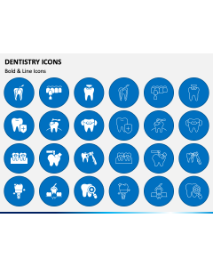 Dentistry Icons PPT Slide 1