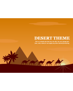 Desert Theme PPT Slide 1