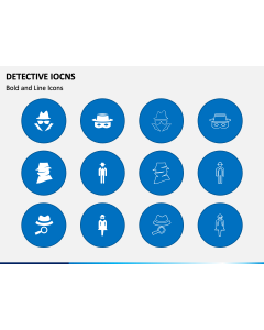 Detective Icons PPT Slide 1