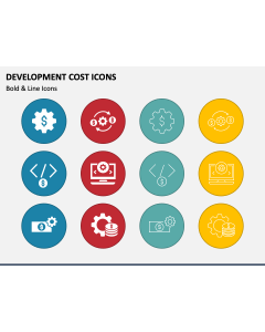 Development Cost Icons PPT Slide 1