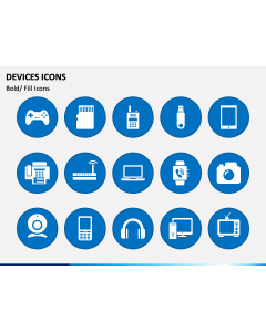 Devices Icons PPT Slide 1