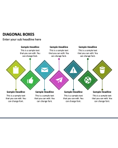 Diagonal Boxes PPT Slide 1