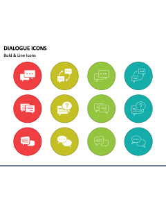 Dialogue Icons PPT Slide 1