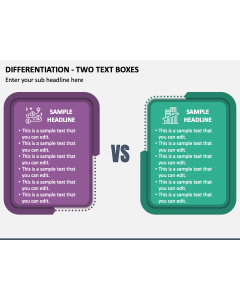 Differentiation - Two Text Boxes PPT Slide 1