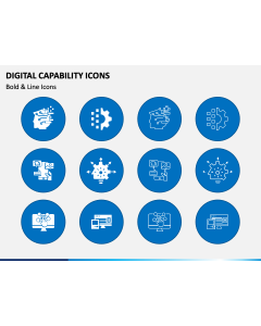 Digital Capability Icons PPT Slide 1