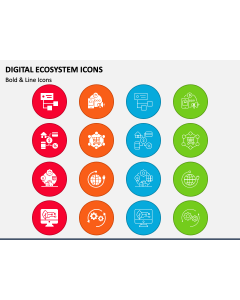 Digital Ecosystem Icons PPT Slide 1