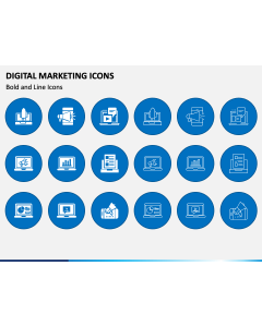 Digital Marketing Icons PPT Slide 1