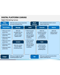 Digital Platform Canvas Slide 1