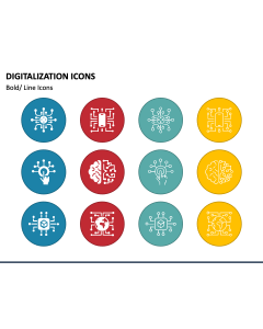 Digitalization Icons PPT Slide 1