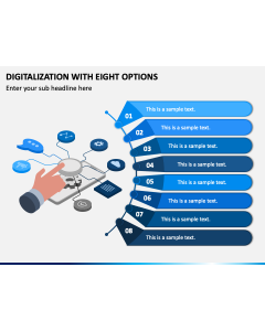 Digitalization with Eight Options PPT Slide 1