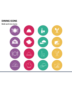 Dining Icons PPT Slide 1