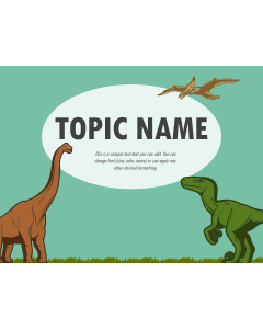 Dinosaur Theme PPT Slide 1