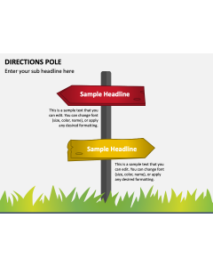 Directions Pole PPT Slide 1
