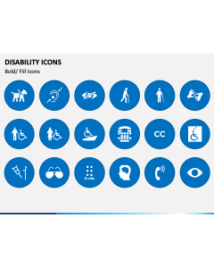 Disability Icons PPT Slide 1
