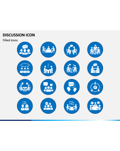 Discussion Icons PPT Slide 1