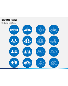 Dispute Icons PPT Slide 1