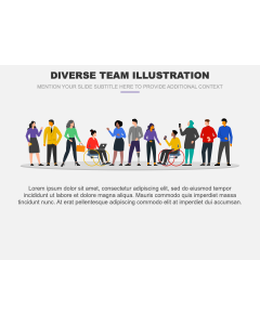 Diverse Team Illustration PPT Slide 1