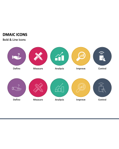 DMAIC Icons PPT Slide 1