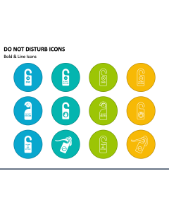Do Not Disturb Icons PPT Slide 1