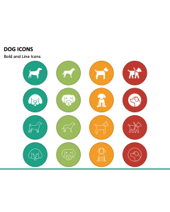 Dog Icons PPT Slide 1