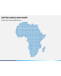 Dotted Africa Map PPT Slide 1