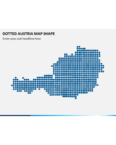 Dotted Austria Map PPT Slide 1
