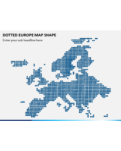 Dotted Europe Map PPT Slide 1