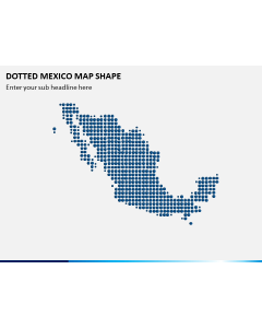 Dotted Mexico Map PPT Slide 1