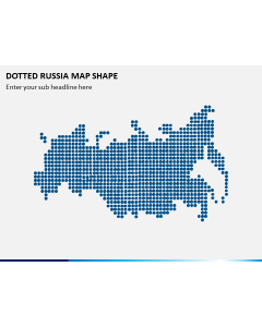 Dotted Russia Map PPT Slide 1