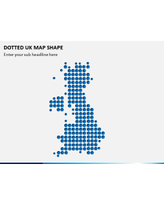 Dotted UK Map PPT Slide 1