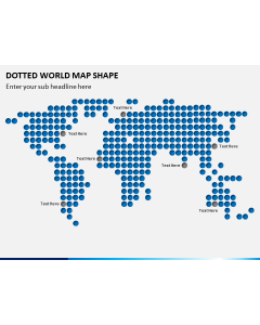 Dotted World Map PPT Slide 1