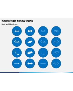 Double Side Arrow Icons PPT Slide 1