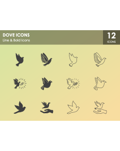Dove Icons PPT Slide 1