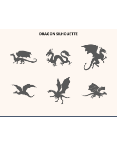 Dragon Silhouette PPT Slide 1